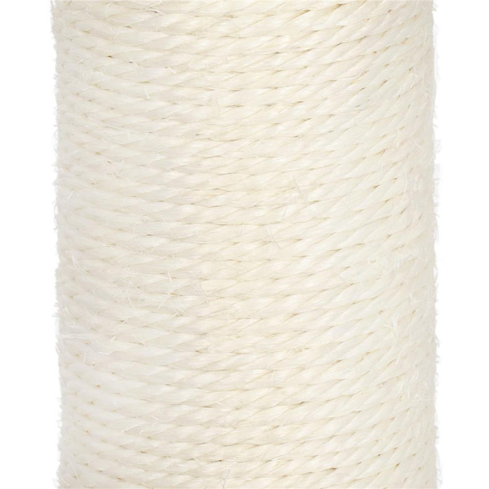 Ansamblu de joaca pentru pisici, cu loc pentru zgariat, culcus, minge, 47cm, crem [5]