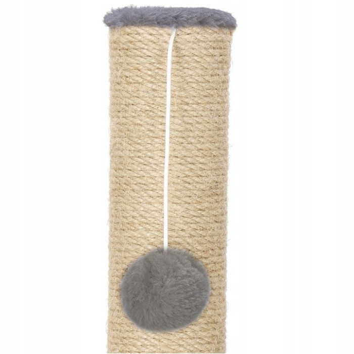 Ansamblu joaca pisici loc zgariat sfoara sisal stabil, 75 cm, design vertical, gri inchis [8]