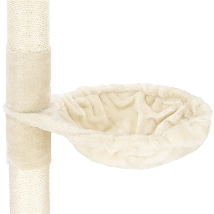 Ansamblu de joaca pentru pisici, tip stalp de catarat pana la tavan, inaltime reglabila, 240 - 265 cm, bej [14]