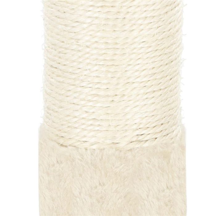 Ansamblu de joaca pentru pisici, tip stalp de catarat pana la tavan, inaltime reglabila, 240 - 265 cm, bej [7]