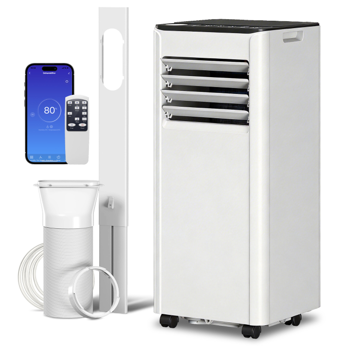  Aparat de aer conditionat portabil 9000 BTU cu racire, dezumidificator, ventilator si mod noapte. [6]