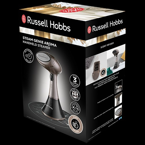 Aparat de calcat vertical cu abur Russell Hobbs Steam Genie Aroma, 1800W, abur 32g/min, infuzor parfum, incalzire 45s [6]