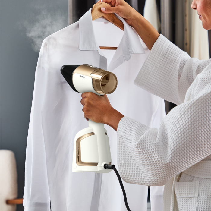Aparat de calcat vertical cu abur Tefal AeroSteam DT9820F0, 1400W, functie de aspirare cu 3 niveluri, recipient apa detasabil 130 ml, autonomie 7  [8]