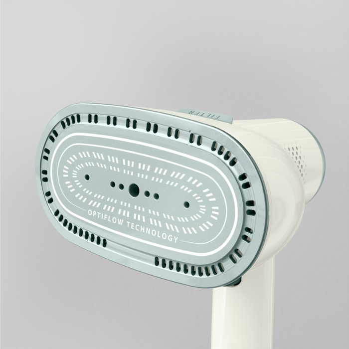 Aparat de calcat vertical cu abur Tefal AeroSteam S DT9322E0, 1500 W, abur variabil 0 - 20 g/min, 3 moduri, recipient apa 180 ml, autonomie pana la 14 min, tehnologie OptiFlow, talpa ceramica, albastr [7]