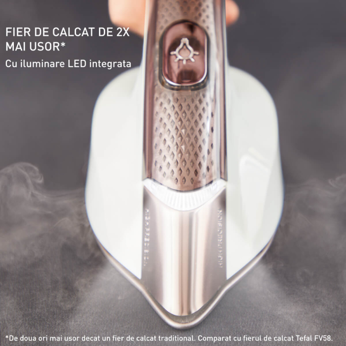 Aparat de calcat vertical cu abur Tefal Ixeo Vision QT1811E0, 2200 W, jet de abur 200 g/min, abur variabil 80 g/min, 1,4 L, masa de calcat integrat [7]
