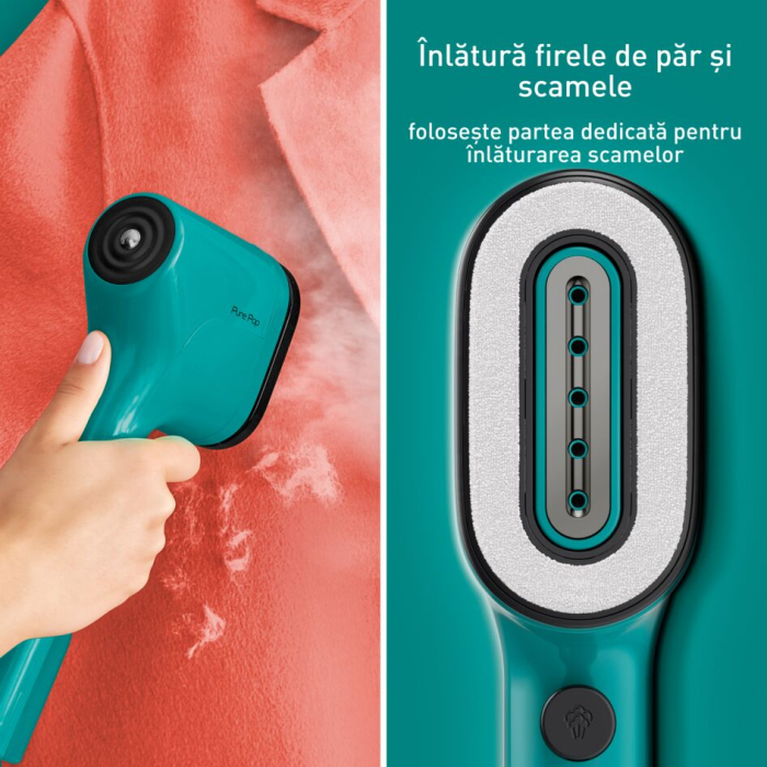 Aparat de calcat vertical cu abur Tefal Pure Pop DT2024E1, 1300 W, abur variabil pana la 20g/min, recipient apa 70 ml, incalzire rapida 15 sec,  [5]