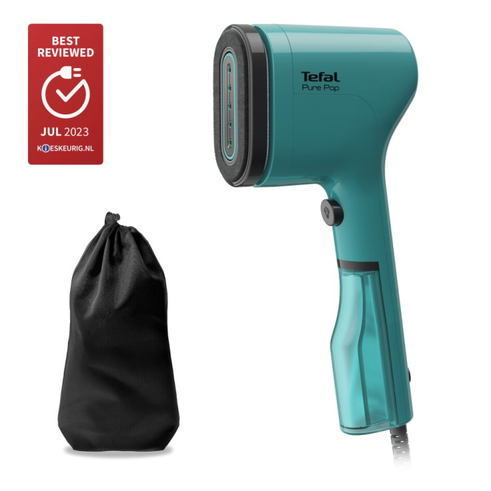 Aparat de calcat vertical cu abur Tefal Pure Pop DT2024E1, 1300 W, abur variabil pana la 20g/min, recipient apa 70 ml, incalzire rapida 15 sec,  [2]