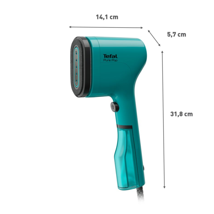 Aparat de calcat vertical cu abur Tefal Pure Pop DT2024E1, 1300 W, abur variabil pana la 20g/min, recipient apa 70 ml, incalzire rapida 15 sec,  [10]