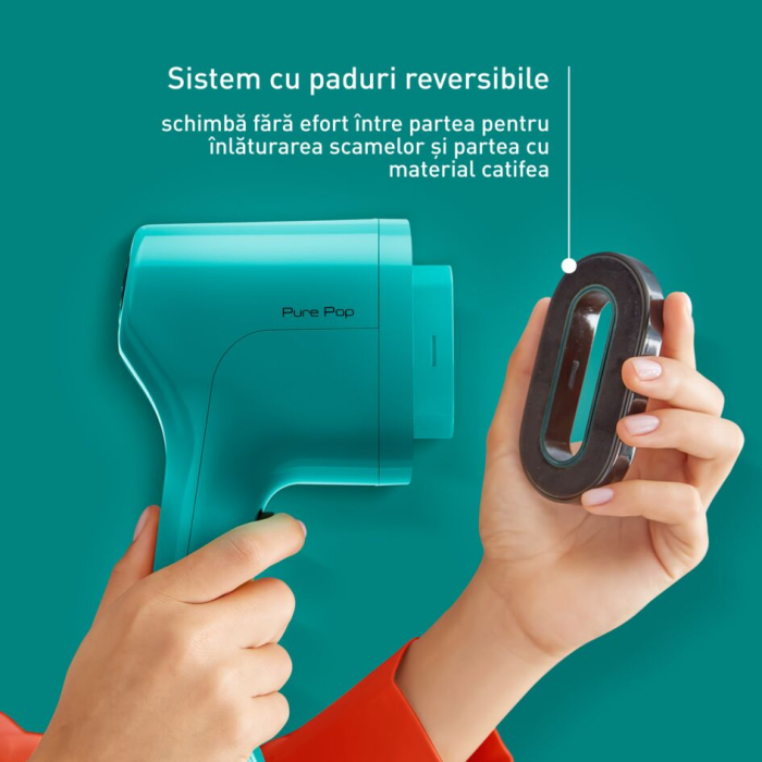 Aparat de calcat vertical cu abur Tefal Pure Pop DT2024E1, 1300 W, abur variabil pana la 20g/min, recipient apa 70 ml, incalzire rapida 15 sec,  [4]
