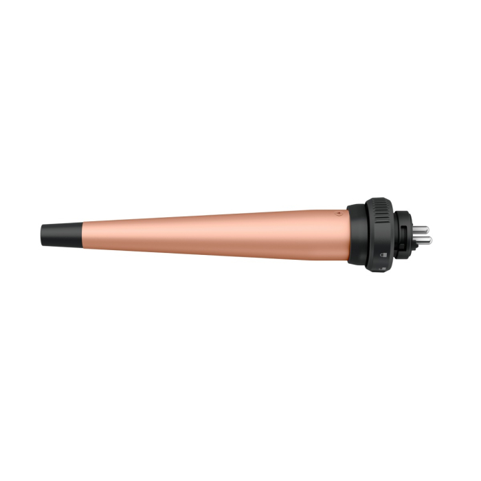 Aparat de coafat Rowenta Infinite Looks 14 în 1 CF4231F0, învelis Ceramic, accesoriu conic pentru bucle, perie rotunda, negru&portocaliu [5]