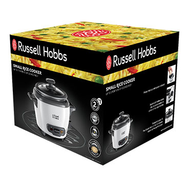 Aparat de gatit orez Russell Hobbs, capacitate mica, vas antiaderent, functie mentinere cald, indicator luminos, alb [4]