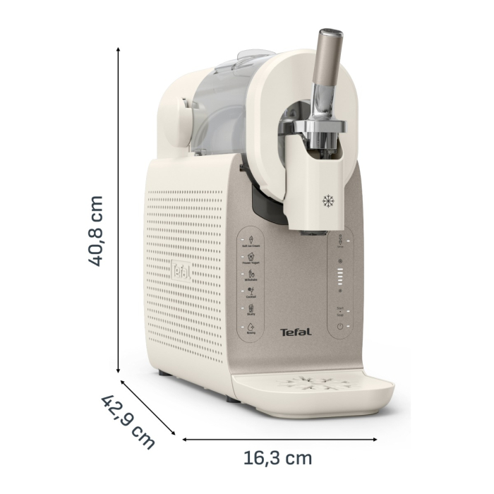 Aparat de inghetata Tefal Freezi IG801AE0, 200 W, 2 L, 5 programe automate, 16 preparate presetate, tehnologie Ultra Quiet, pentru inghetata soft, slu [12]