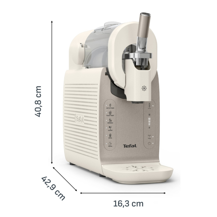 Aparat de inghetata Tefal Freezi IG803AE0, 200 W, 2 L, 5 programe automate, 16 preparate presetate, tehnologie Ultra Quiet, pentru inghetata soft, slu [12]