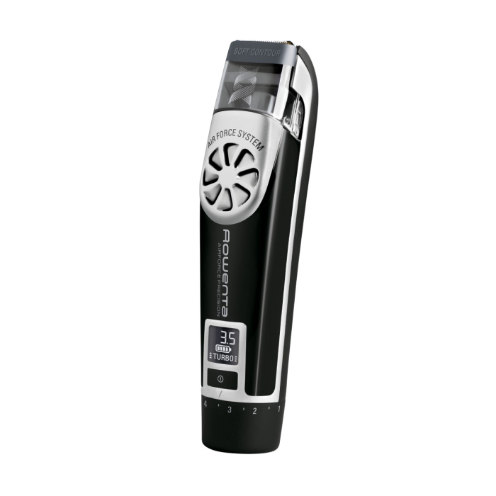 Aparat de tuns barba Rowenta Air Force Precision TN4851F0, autonomie 45 minute, lame cu invelis de titan, 8500 rpm, ecran LCD, sistem Soft Contour, ne [3]
