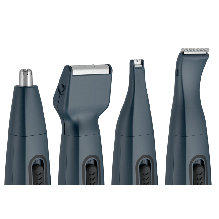 Aparat de tuns barba Rowenta Nomad TN3651F0, lame inox cu  înveliş din titan, rezistent la apa, accesoriu pentru ras, baza de depozitare, albastru [2]