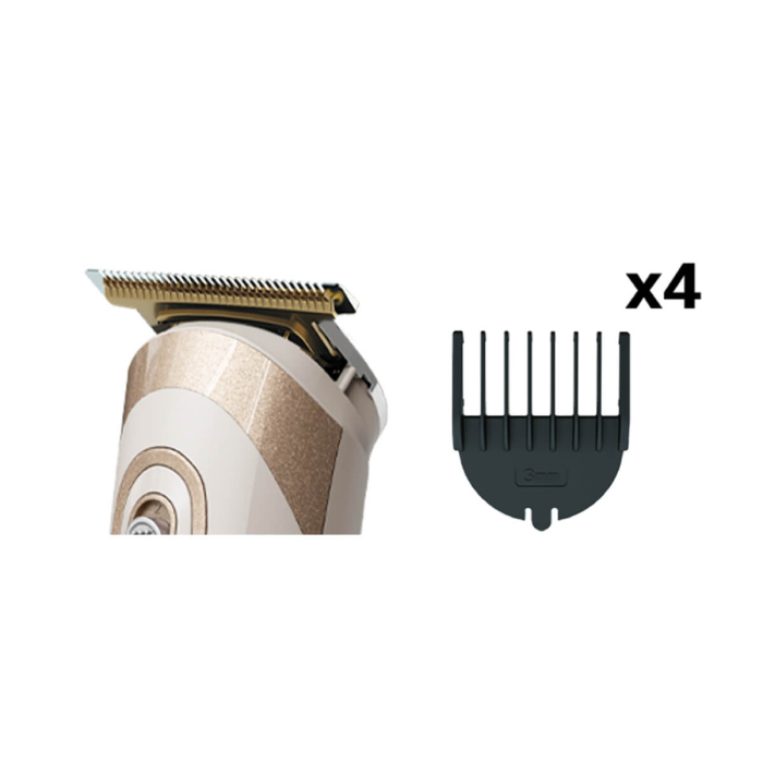 Aparat de tuns multifunctional Rowenta Trim & Style TN9154F0, tehnologie Wet & Dry, lame din inox, autonomie 60 minute, sistem de autoascutire, crem [4]