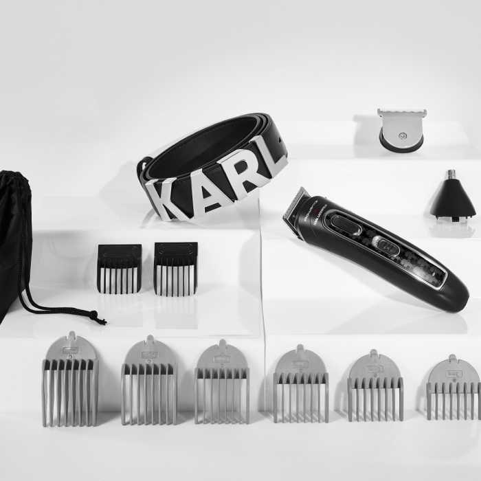 Aparat de tuns multifunctional Rowenta x Karl Lagerfeld Trim & Style 12 in 1 TN911LF0, Tehnologia Wet & Dry, autonomie pana la 120 minute [12]