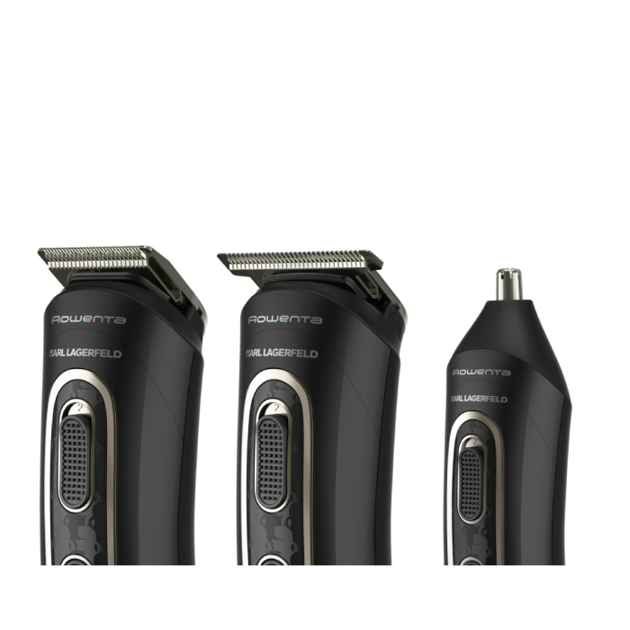 Aparat de tuns multifunctional Rowenta x Karl Lagerfeld Trim & Style 12 in 1 TN911LF0, Tehnologia Wet & Dry, autonomie pana la 120 minute [4]