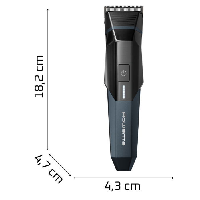 Aparat de tuns multifunctional Rowenta X Series 700 11 in 1 TN9610E0, 7500 RPM, autonomie 270 minute, lame din inox, 7 piepteni, tehnologie Wet & Dry, incarcare rapida, geanta pentru depozitare, negru [9]