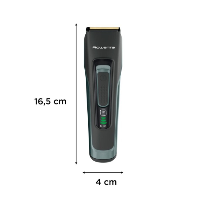 Aparat de tuns parul si barba Rowenta Advancer TN5224E0, autonomie 120 min, 2 piepteni reglabili, pana la 29 de lungimi, 0.5 - 30 mm, setare precizie 1 mm, indicator baterie LED, husa inclusa, negru [3]
