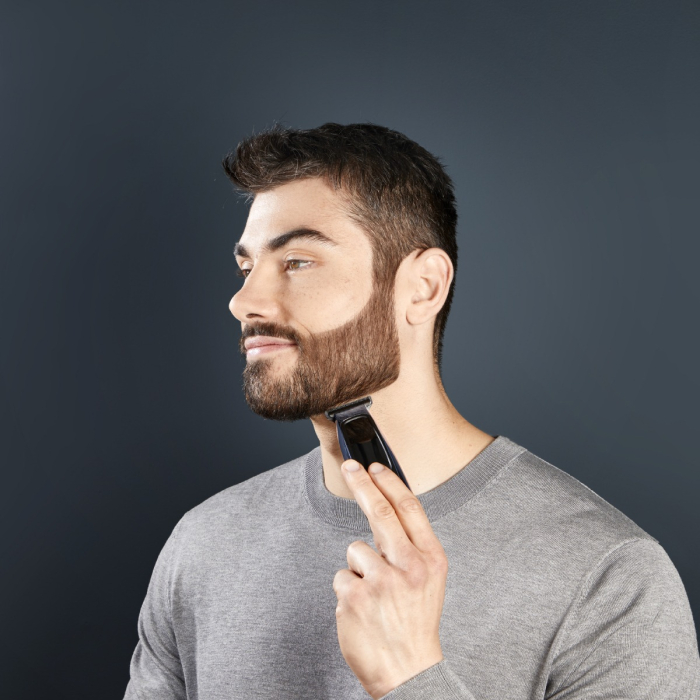 Aparat de tuns pentru contur si detalii Rowenta Barber Experience TN1851E0, lame inox, 6500 rpm, autonomie 90 minute, 0.5 - 5 mm,incarcare rapida, negru & gri [13]