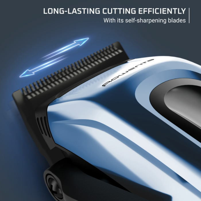 Aparat de tuns Rowenta Barber Experience TN1551E0, lame inox, 6500 rpm, autonomie 150 minute, 0.6 - 26.5 mm, cablu alimentare 1.8 m, albastru & negru [11]