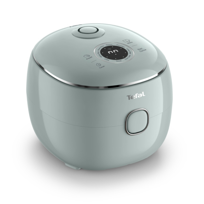 Aparat multifunctional de gatit orez Tefal Pop RK5354E0, 350 W, capacitate 0.7 L, 8 programe, tehnologie digitala, functie mentinere la cald, verde [15]