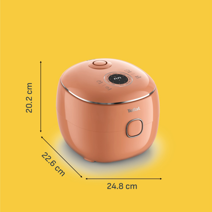 Aparat multifunctional de gatit orez Tefal Pop RK535TE0, 350 W, capacitate 0.7 L, 8 programe, tehnologie digitala, functie mentinere la cald, design c [18]