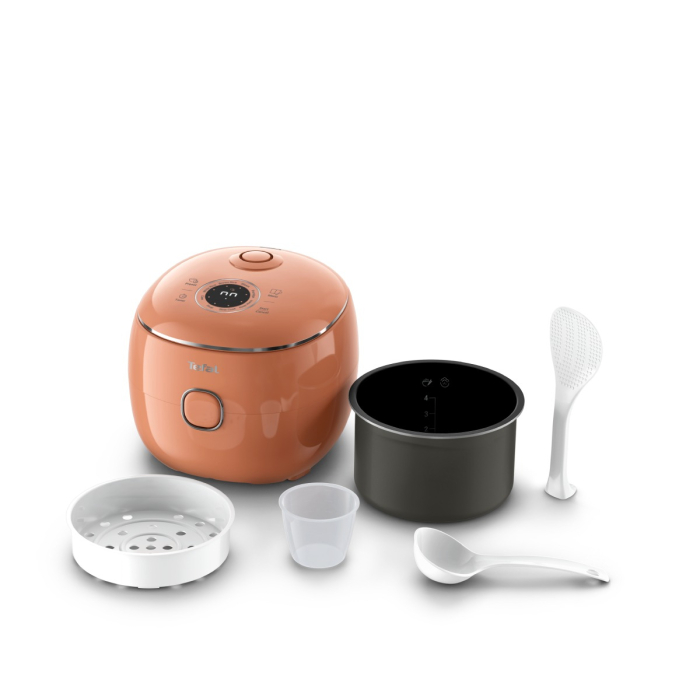 Aparat multifunctional de gatit orez Tefal Pop RK535TE0, 350 W, capacitate 0.7 L, 8 programe, tehnologie digitala, functie mentinere la cald, design c [16]