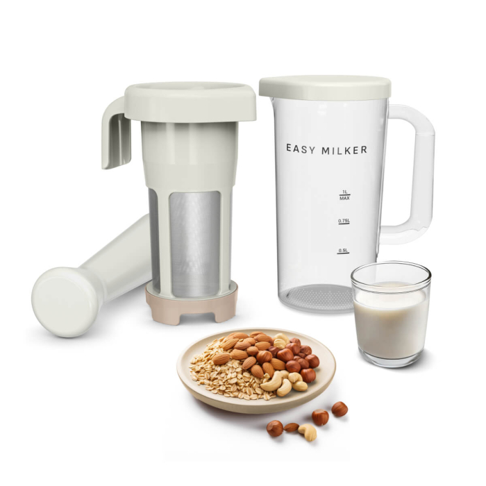 Aparat pentru preparat lapte vegetal Tefal Easy Milker VZ700AE0, 1 L, baza detasabila, crem [3]