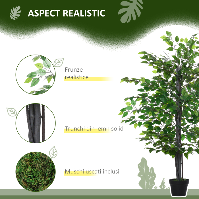  Arbore Artificial Banyan 145 cm - Decor pentru Interior & Exterior [5]