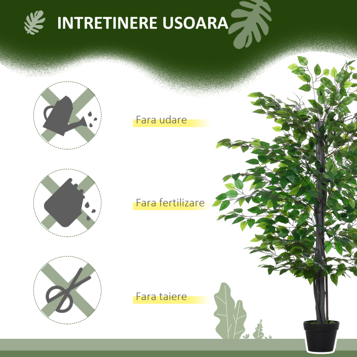  Arbore Artificial Banyan 145 cm - Decor pentru Interior & Exterior [6]