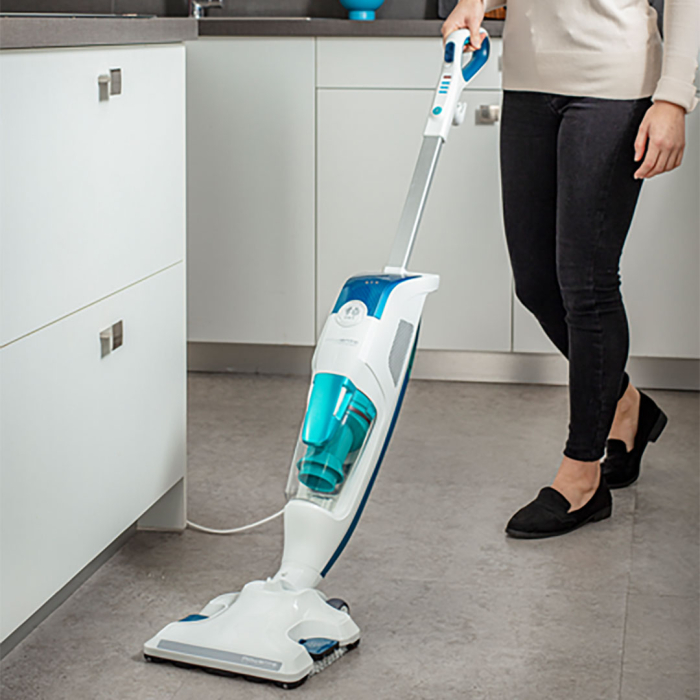 Aspirator cu abur Rowenta Clean & Steam Revolution RY7757WH, 1500W, autonomie abur până la 30 min, recipient praf 0.3L, recipient apă 0.47L, difuzo [3]