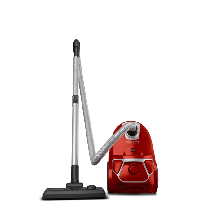 Aspirator cu sac Rowenta Compact Power parquet RO3923EA, 750W, Clasa A, Tub telescopic din metal, Sac Hygiene+, Rosu [2]