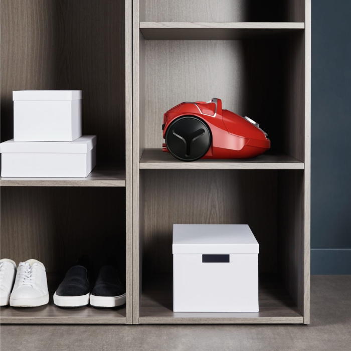 Aspirator cu sac Rowenta Compact Power parquet RO3953EA, 900W, Clasa A, Tub telescopic din metal, Sac Hygiene+, Rosu [3]