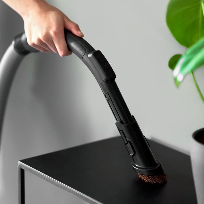 Aspirator cu sac Rowenta Green Force Max Silence RO6136EA, 750 W, 70% plastic reciclat, 3 niveluri de filtrare, sac Hygiene+, Negru/argintiu  [9]