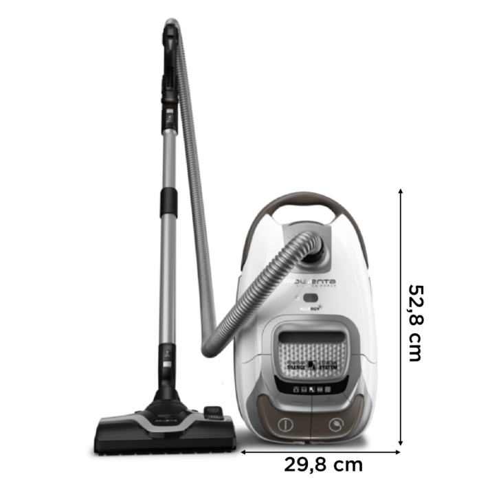 Aspirator cu sac Silence Force Effitech® RO7487EA, motor Effitech, filtrare HEPA, 57 dB(A), alb & gri [9]
