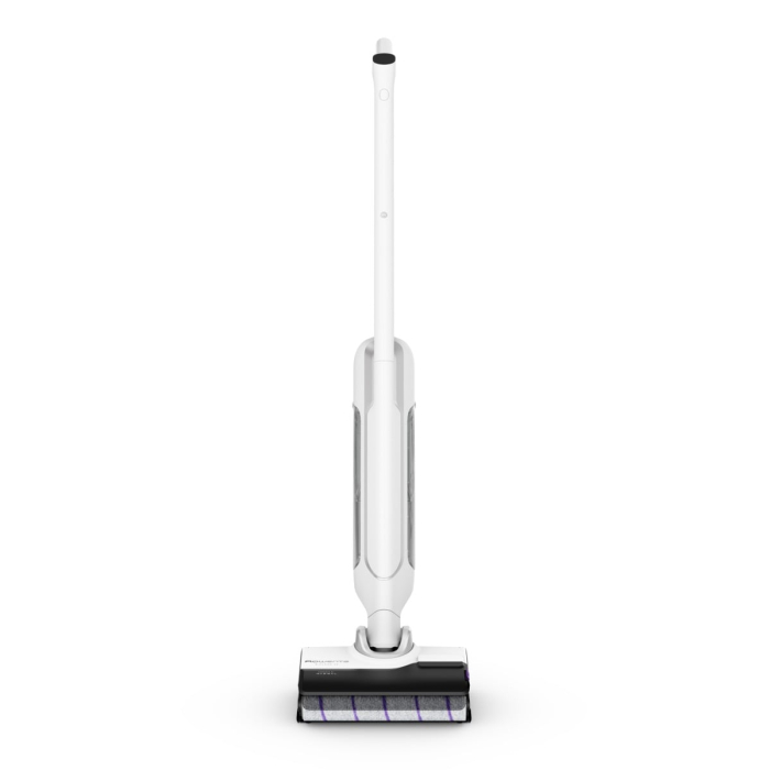 Aspirator cu spalare Rowenta X-Clean 10 GZ7540WO, 200W, 550 RPM, pana la 60 min autonomie, ecran LED, functie uscare & autocuratare, baza de incarcare, nivel scazut de zgomot, alb & argintiu [16]