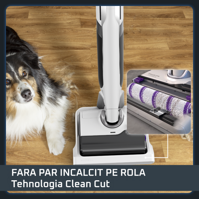 Aspirator cu spalare Rowenta X-Clean 12 GZ7267E0, 230 W, 550 RPM, 21.000 Pa, pana la 65 min autonomie, afisaj LED, aspirare umeda si uscata, functie a [15]