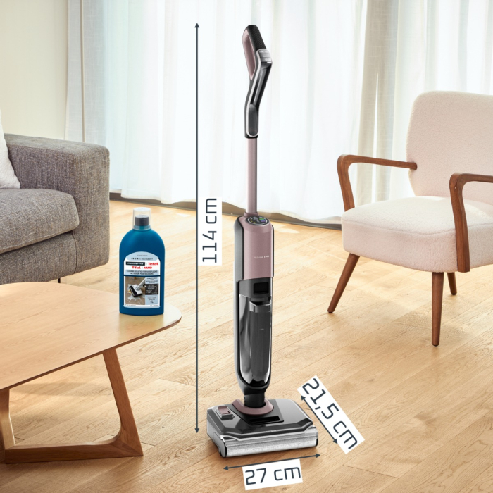 Aspirator cu spalare Rowenta X-Clean 6 Pro GZ4079E0, 280 W, 500 RPM, pana la 50 min autonomie, aspirare umeda si uscata, 3 moduri, design flexibil 180 [20]