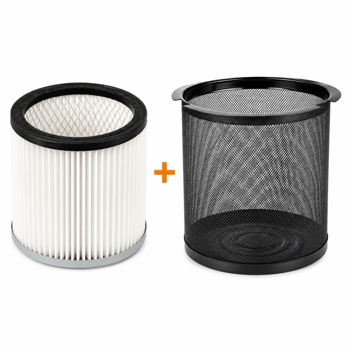 Aspirator de cenusa HAEGER FIREPLACE 18, 800 W,  Capacitate 18 L, Filtru HEPA ignifug, Duza din aluminiu 23 cm, Furtun metalic 1 m, Pentru Sobe, Cazane pe peleti sau lemne, Seminee, Negru [7]