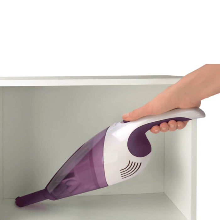 Aspirator de mana Rowenta Extenso Dry AC232001, Sistem ciclonic, filtru permanent, alb/Visiniu [4]