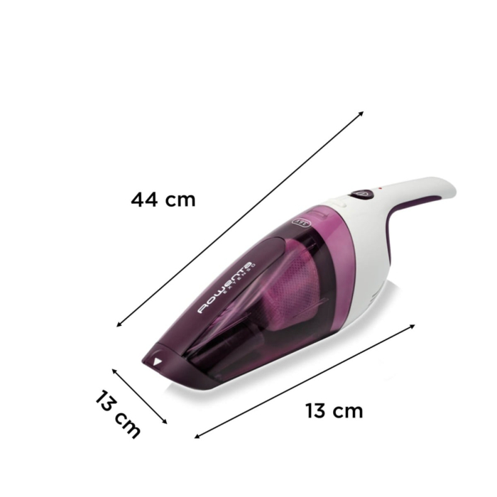 Aspirator de mana Rowenta Extenso Dry AC232001, Sistem ciclonic, filtru permanent, alb/Visiniu [5]