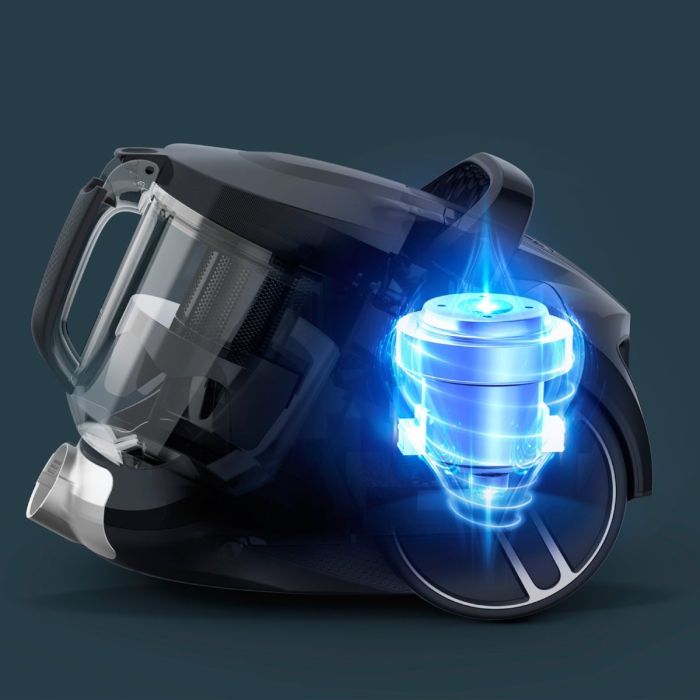 Aspirator fara sac Compact Power XXL RO4B25EA, 900 W, recipient pentru praf 2.5 L, 3 niveluri de filtrare, negru [8]