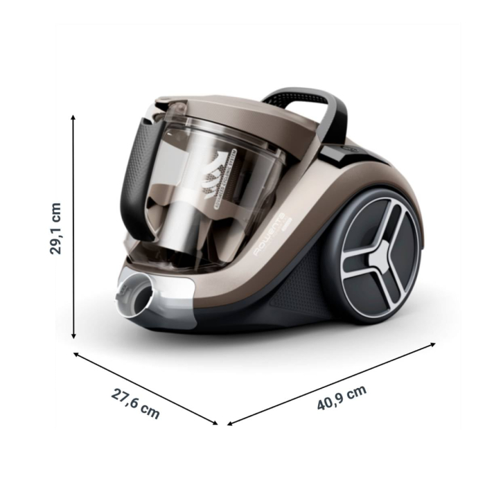 Aspirator fara sac Compact Power XXL RO4B50EA, 900 W, recipient pentru praf 2.5 L, 3 niveluri de filtrare, crem [8]