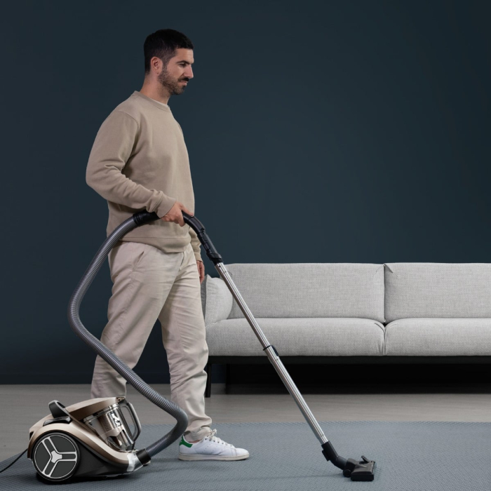 Aspirator fara sac Compact Power XXL RO4B50EA, 900 W, recipient pentru praf 2.5 L, 3 niveluri de filtrare, crem [2]