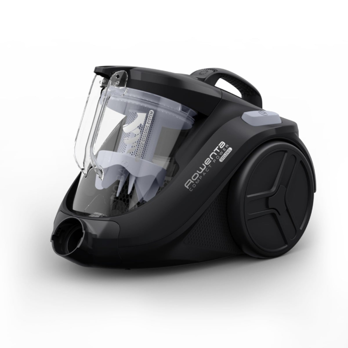 Aspirator fara sac Rowenta Compact Power Cyclonic RO3725EA, 750W, recipient praf 1.5L, 3 niveluri de filtrare, tub metalic telescopic, duza spatii inguste, duza tapiterie, negru [9]