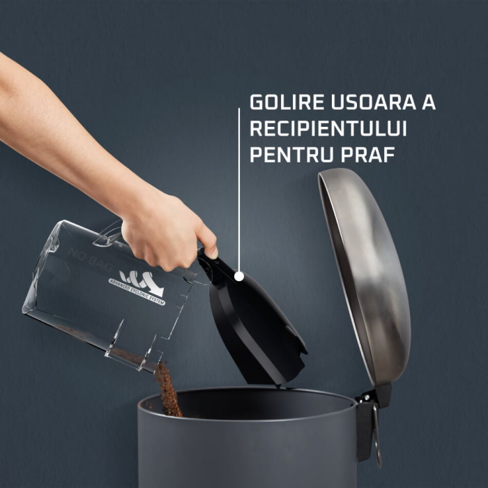 Aspirator fara sac Rowenta Compact Power Cyclonic RO3725EA, 750W, recipient praf 1.5L, 3 niveluri de filtrare, tub metalic telescopic, duza spatii inguste, duza tapiterie, negru [4]