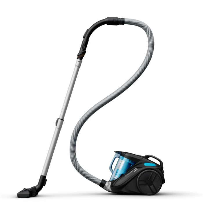 Aspirator fara sac Rowenta Compact Power RO3731, 750 W, 1.5 l, filtru de inalta eficienta, raza de operare 8.8 m, Negru/Albastru [7]