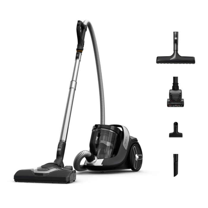 Aspirator fara sac ROWENTA Green Force Cyclonic Effitech®+ RO7C66EA, 500 W, recipient pentru praf 2.5 L, design eco, filtrare tip HEPA, negru & verde [1]